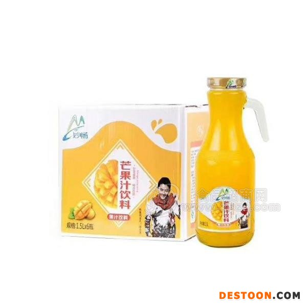 妙畅芒果汁饮料果汁饮料1.5Lx6瓶
