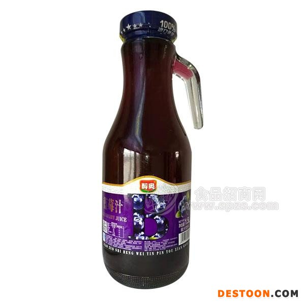 醉奥 蓝莓汁 果汁饮料1.5L