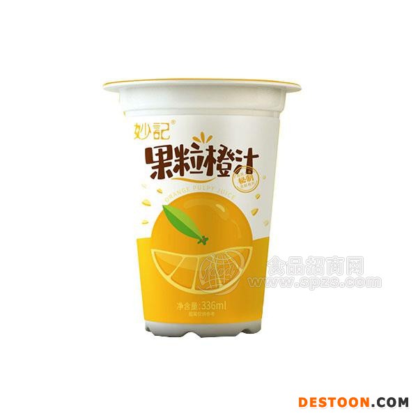 妙记 果粒橙汁 果汁饮品 336ml