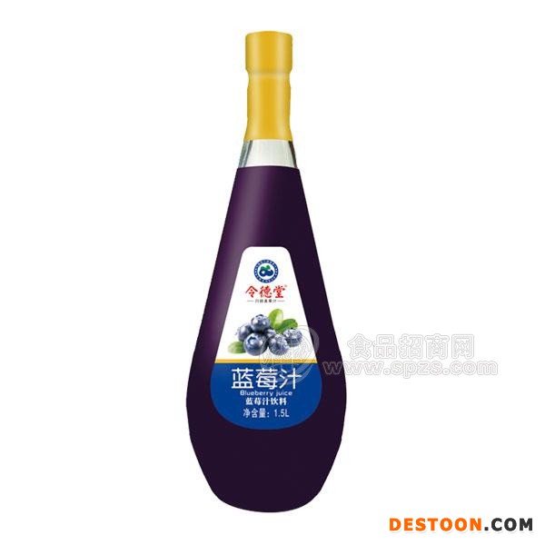 令德堂 蓝莓汁饮料1.5L