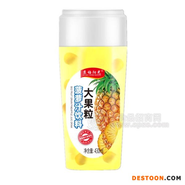 苏梅阳光 大果粒菠萝汁饮料 果味饮料新品招商430ml