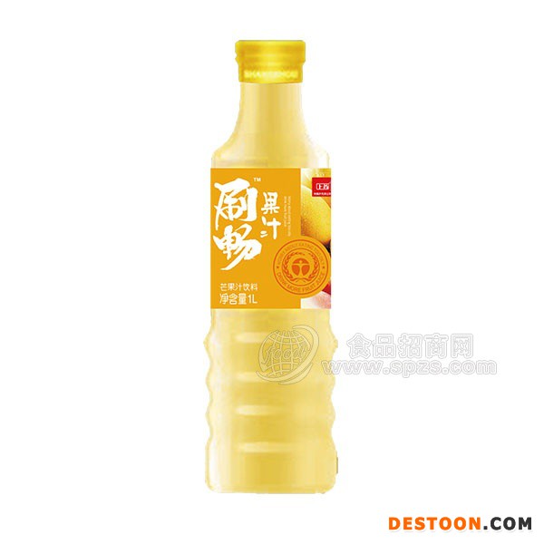 刷畅果汁芒果汁饮料1L
