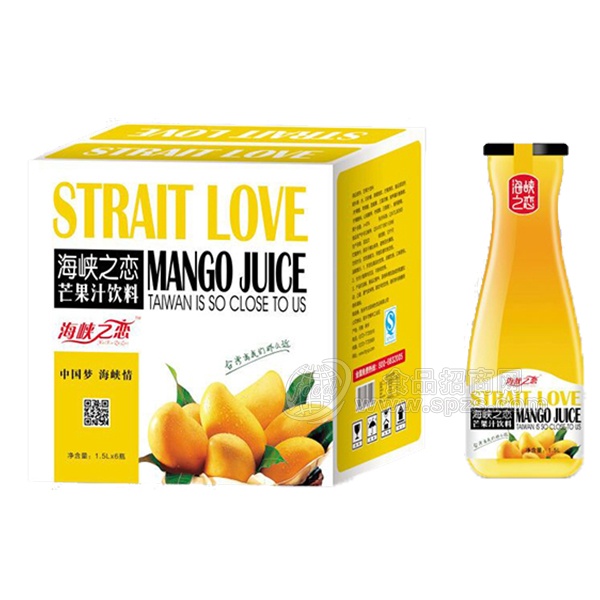 芒果汁 果汁饮料1.5L×6瓶