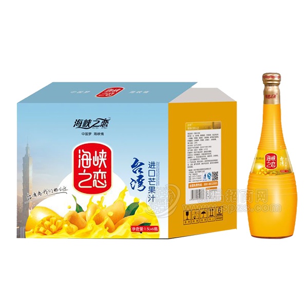 芒果汁果汁饮料1.5L×6瓶