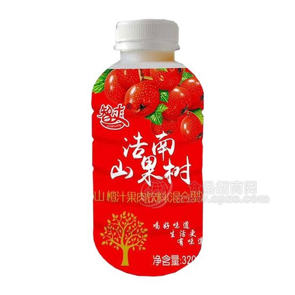 智爽山楂汁果肉饮料 混合型饮料320ml